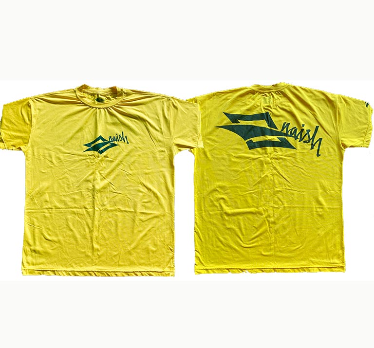 Camiseta Amarela Manga Curta UV Naish