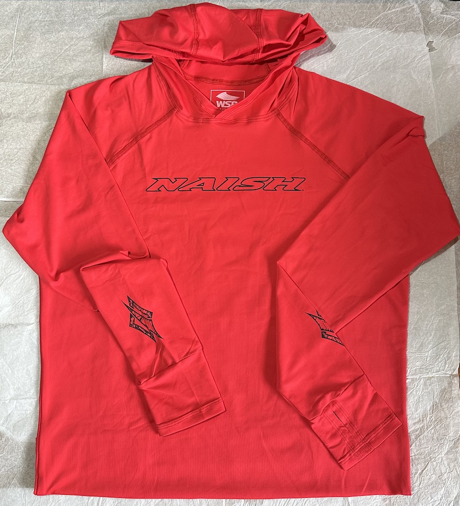 Camiseta Vermelha UV Naish Pirata X Capuz